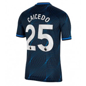 Maillot de foot Chelsea Moises Caicedo #25 Extérieur 2023-24 Manches Courte